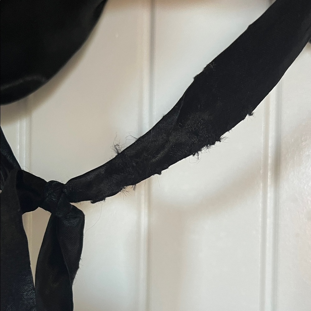 Le Garage France vintage Black velvet Button-Down Vest - Picture 5 of 5